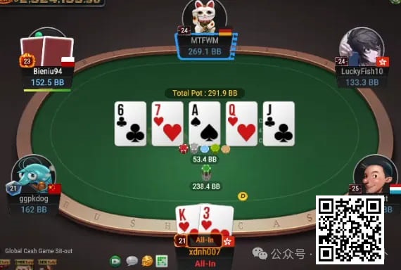 【EV扑克】牌局分析：超酷的3倍超池allin bluff