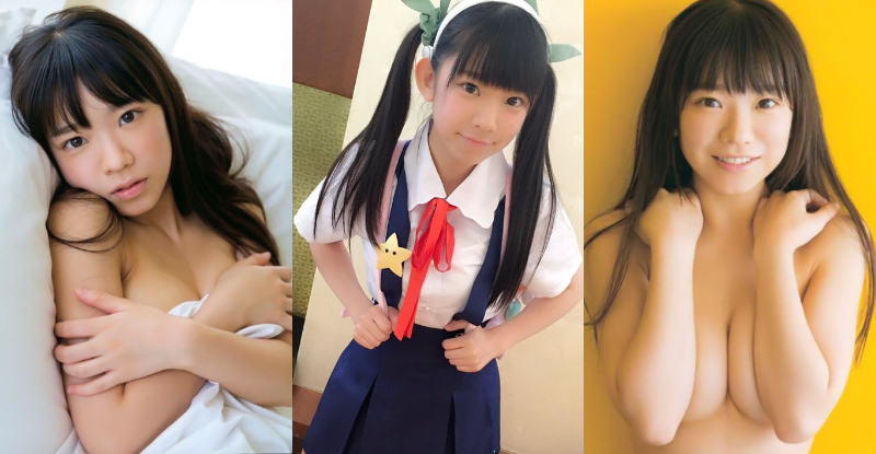 拋開罪惡感！「合法巨乳蘿莉」換上小學制服！未成年外表下的巨乳依然猛烈！